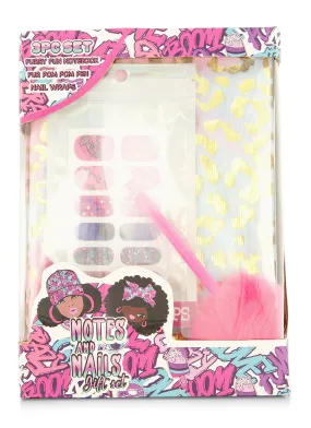 Animal Print Stationery Set and Nail Wraps