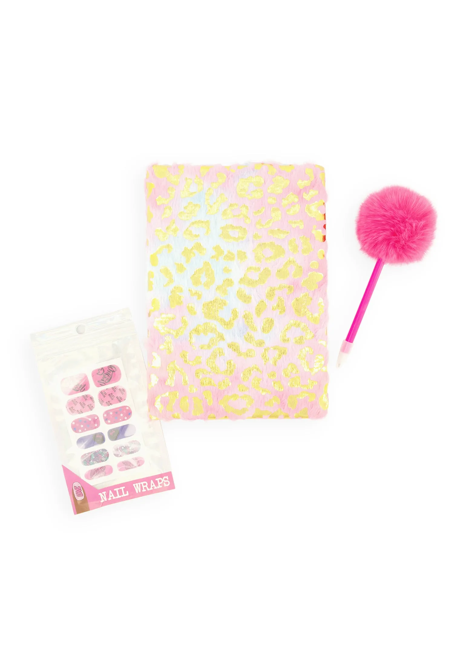 Animal Print Stationery Set and Nail Wraps