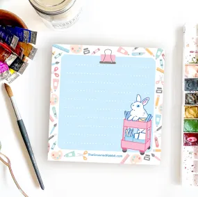 Artist Rabbit Memo Pad