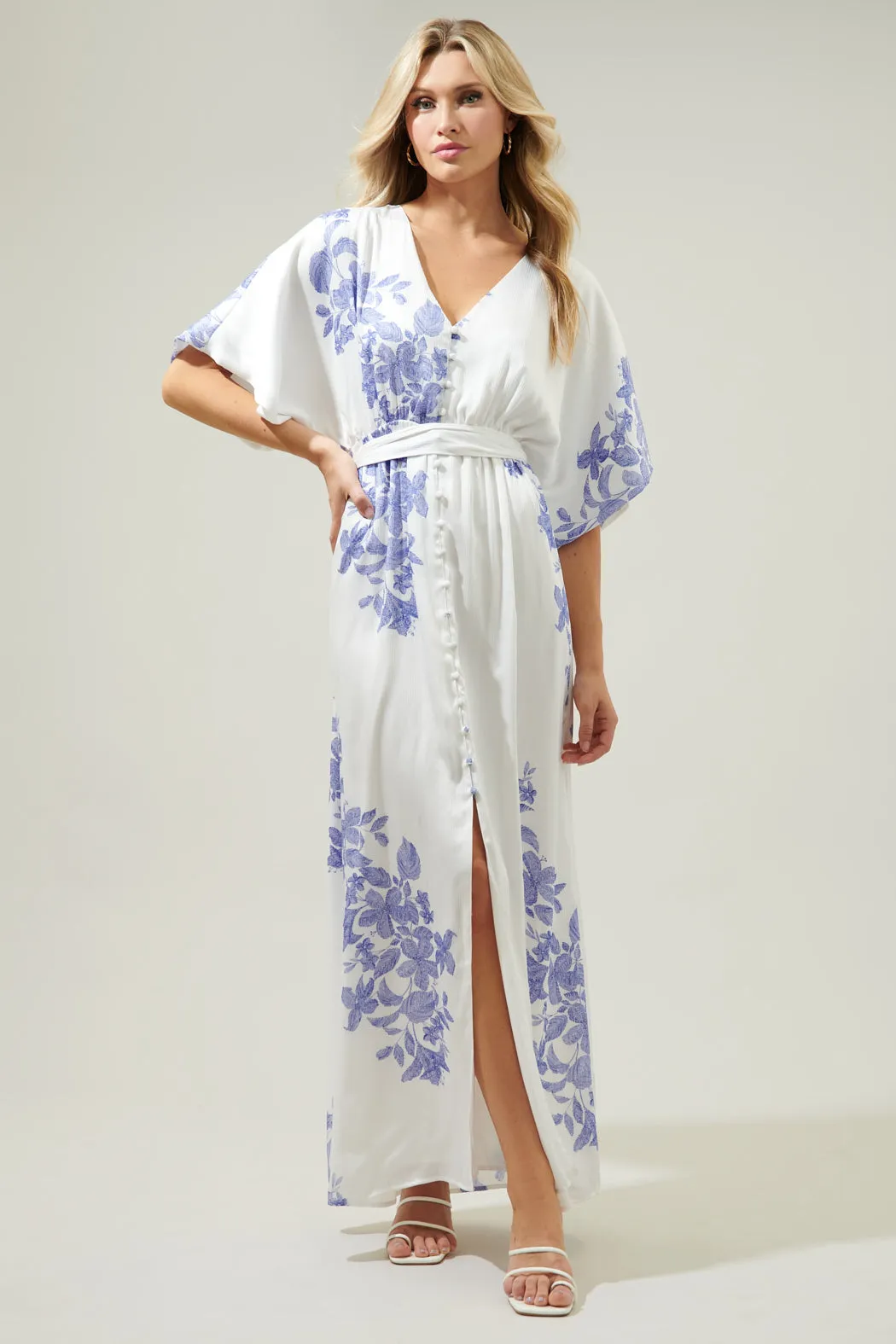 Berlin Floral Mielle Kimono Maxi Dress