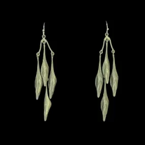 Bonnet Orchid Earrings - Multi-Leaf