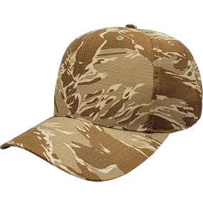 Cali Headwear KL100TT Tiger Tan Camo 6 Panel Cap USA Made