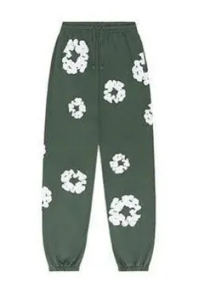 Denim Tears - The Cotton Wreath Sweatpants Green