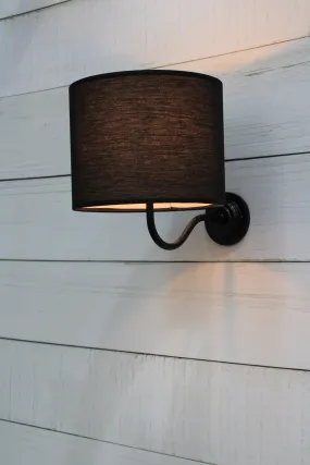 Fabric Drum Wall Light