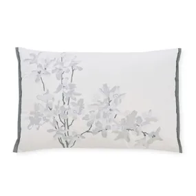 Forsythia Embroidered Natural Cushion