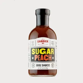 Gabrick Sugar Peach BBQ Sauce 19.4oz Guten Free Natural Ingredients MG110