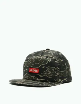 Globe Bar Snapback Cap -Tiger Camo