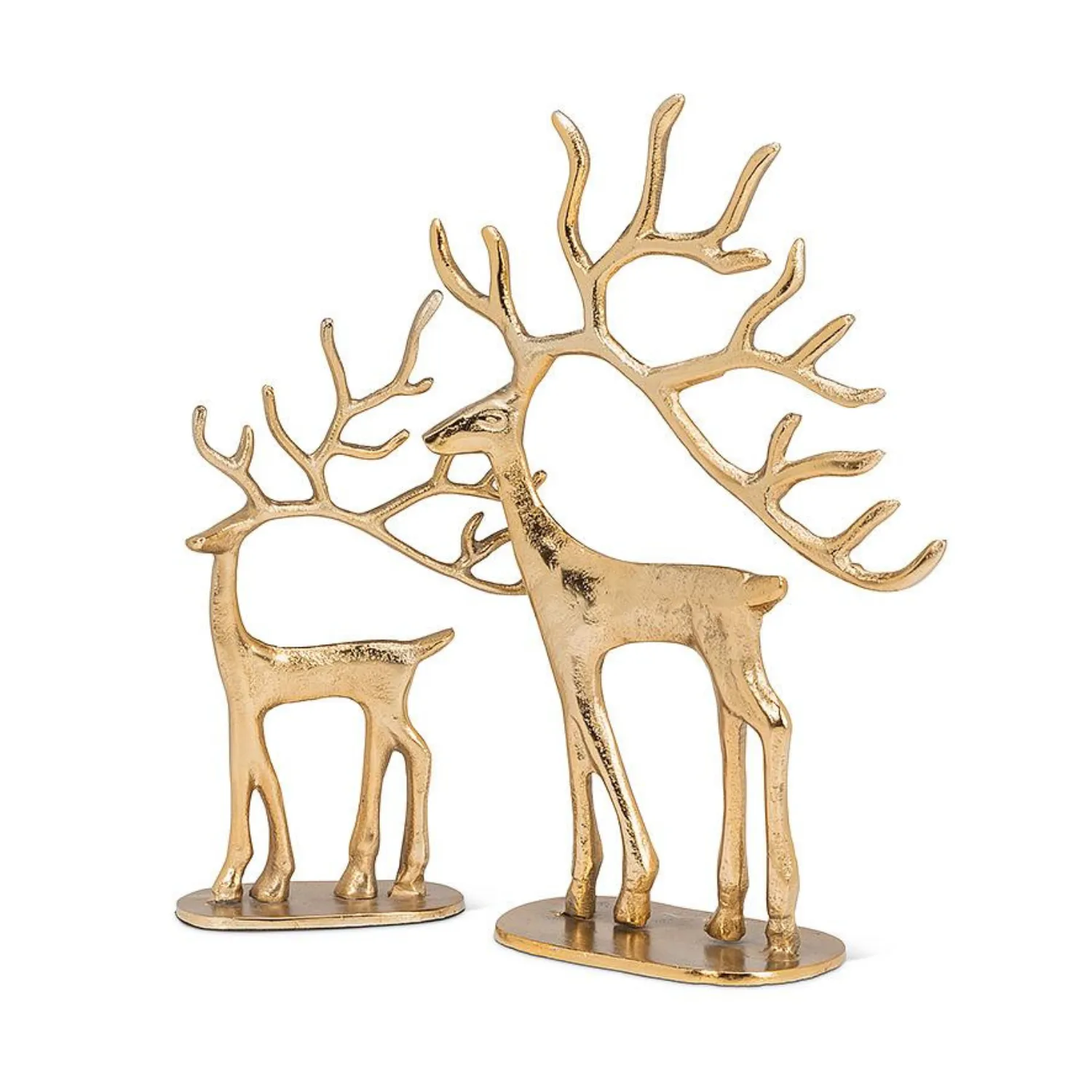 Gold Reindeer Sculptures