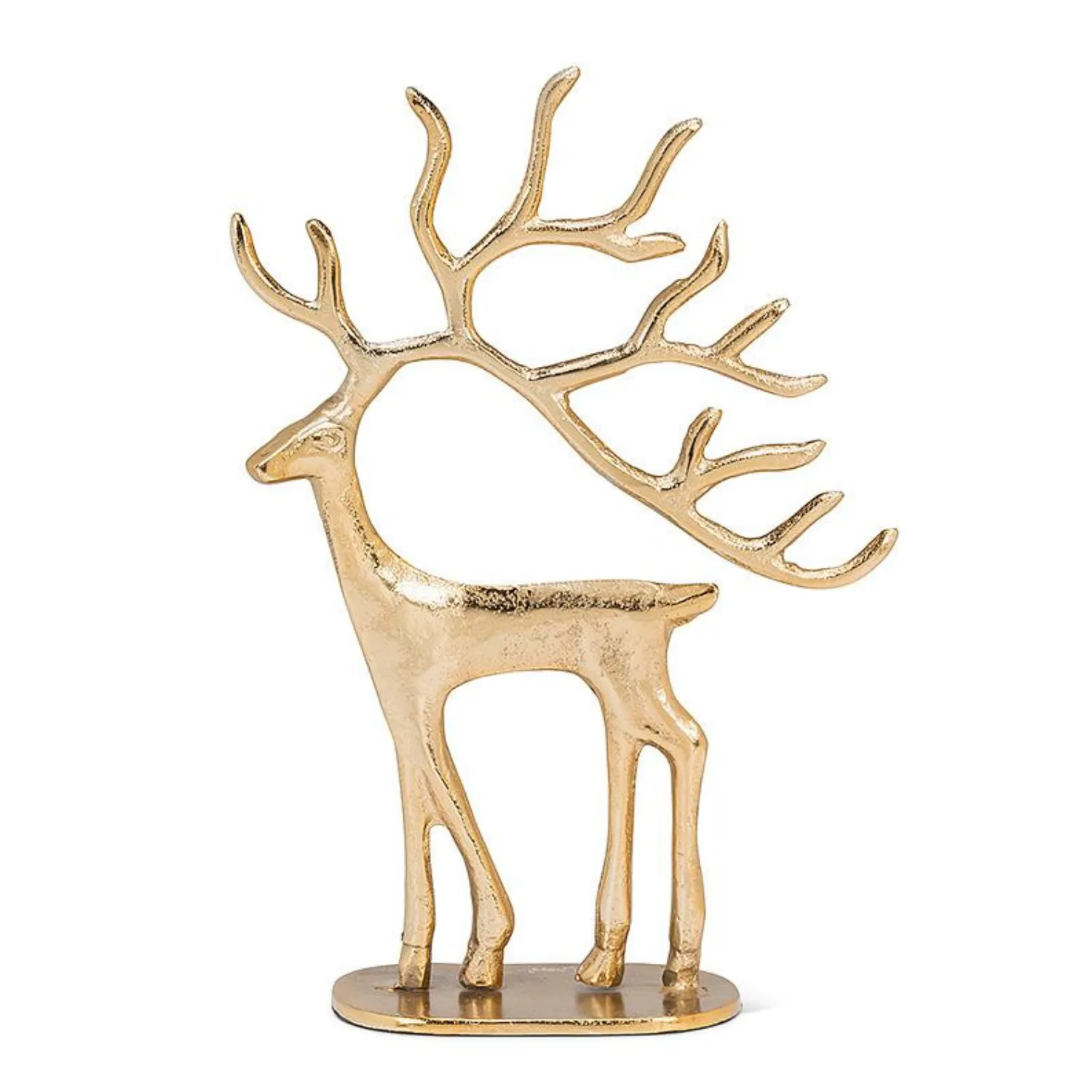 Gold Reindeer Sculptures