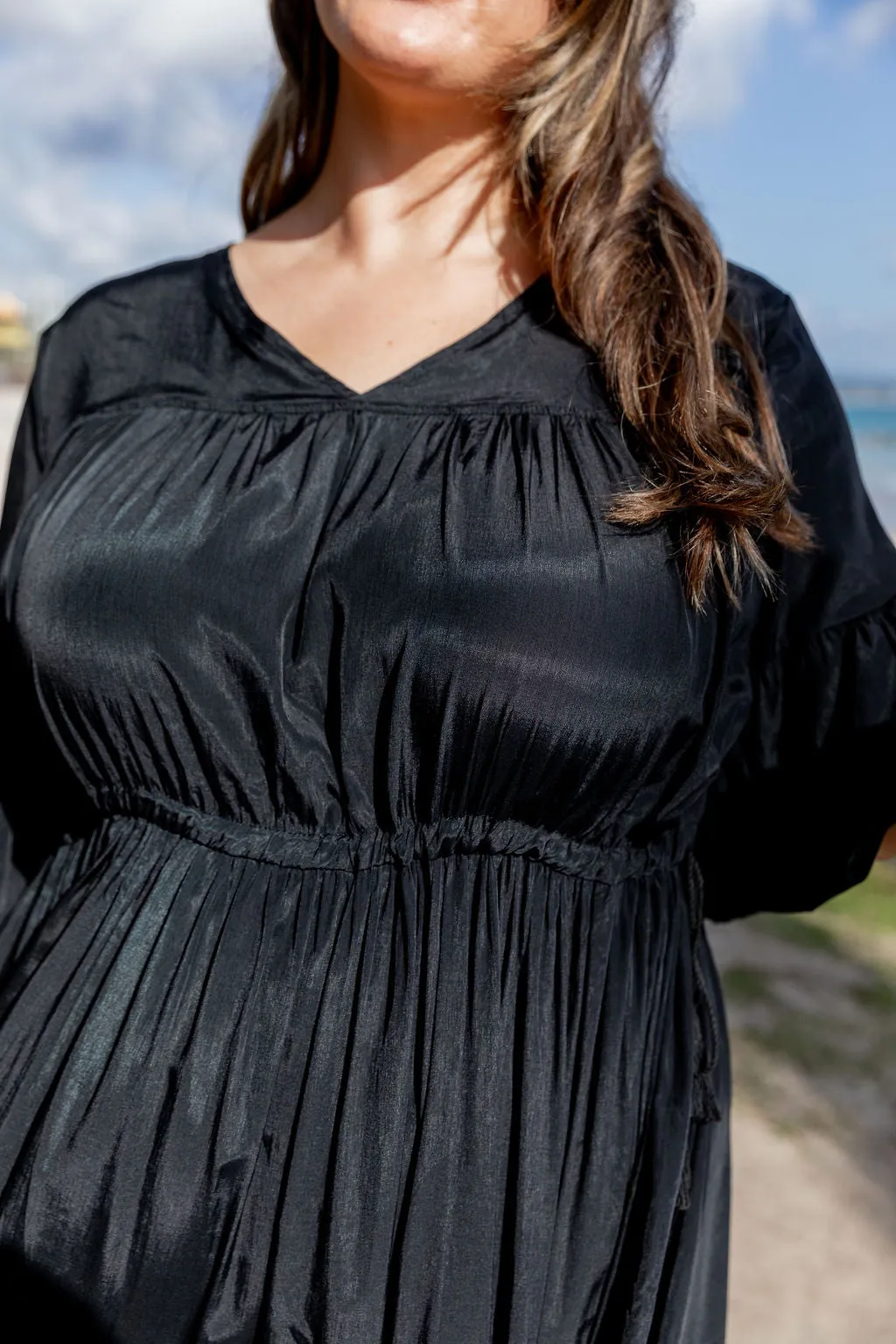 Lillie Dress in Black by Worthier