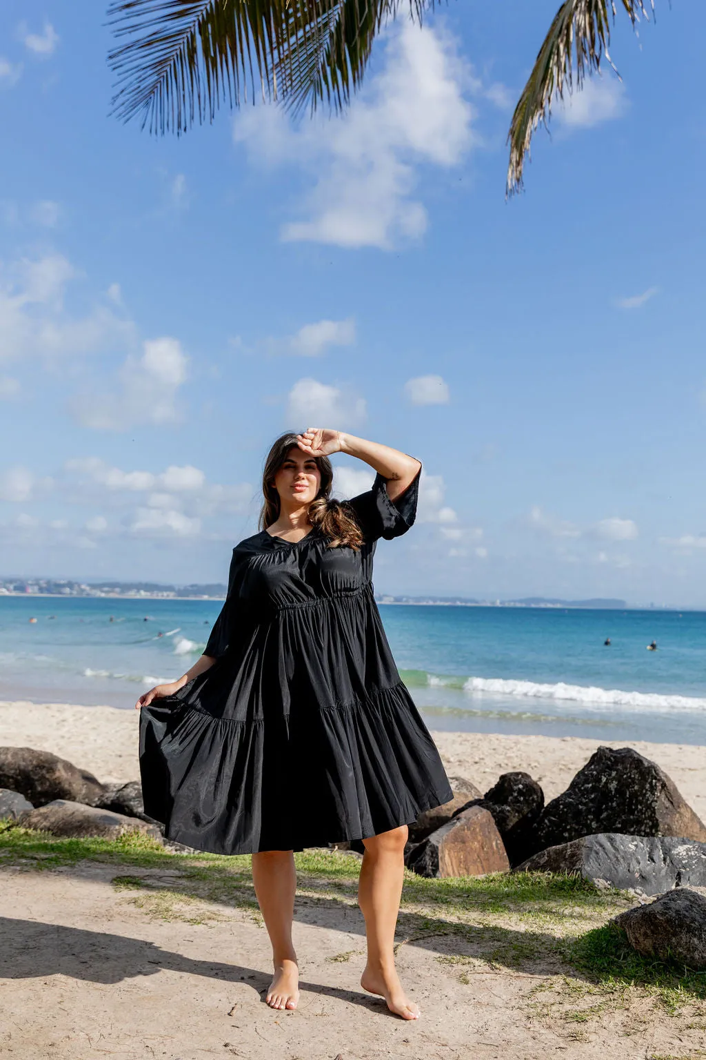 Lillie Dress in Black by Worthier