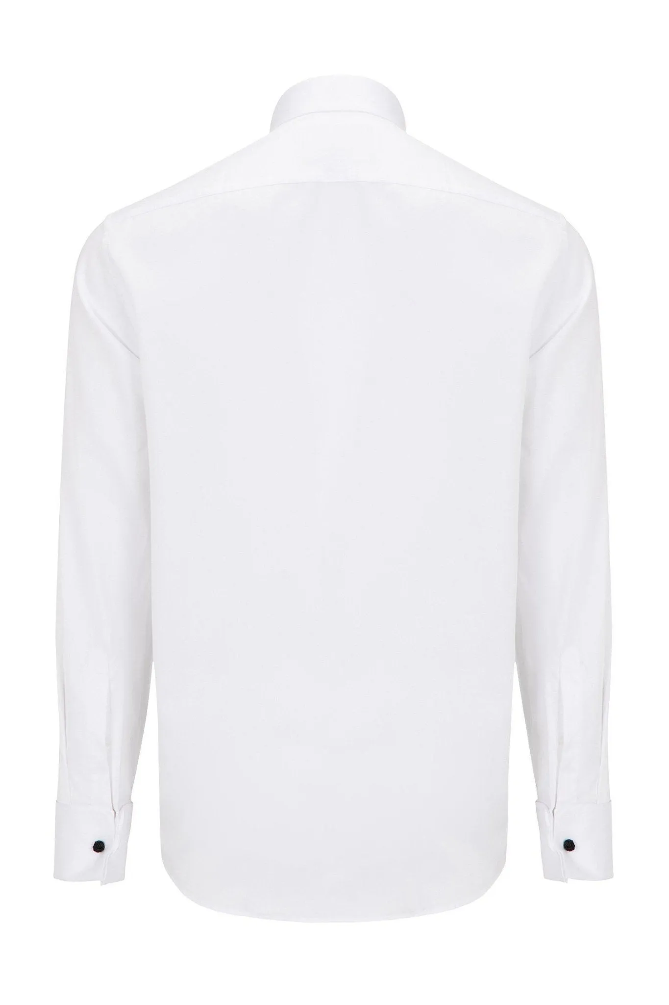 Lurex Paneled Spread Collar Shirt - White Grey