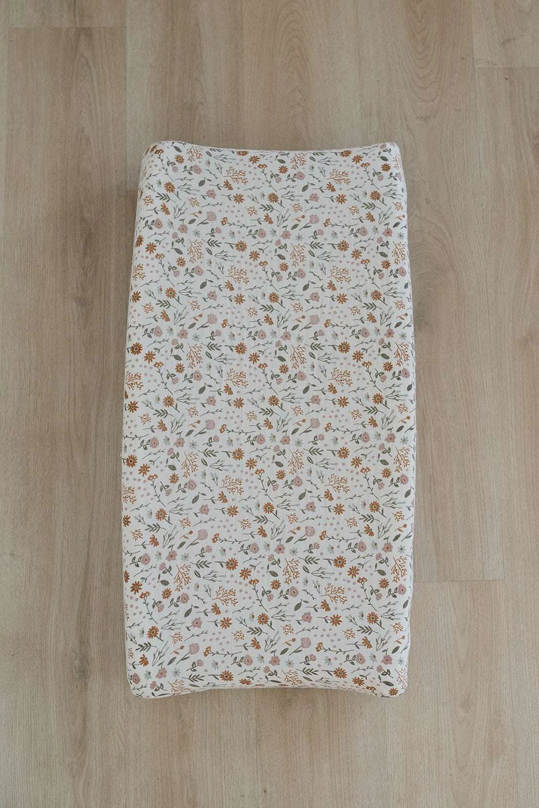 Meadow Floral Muslin Changing Pad Cover