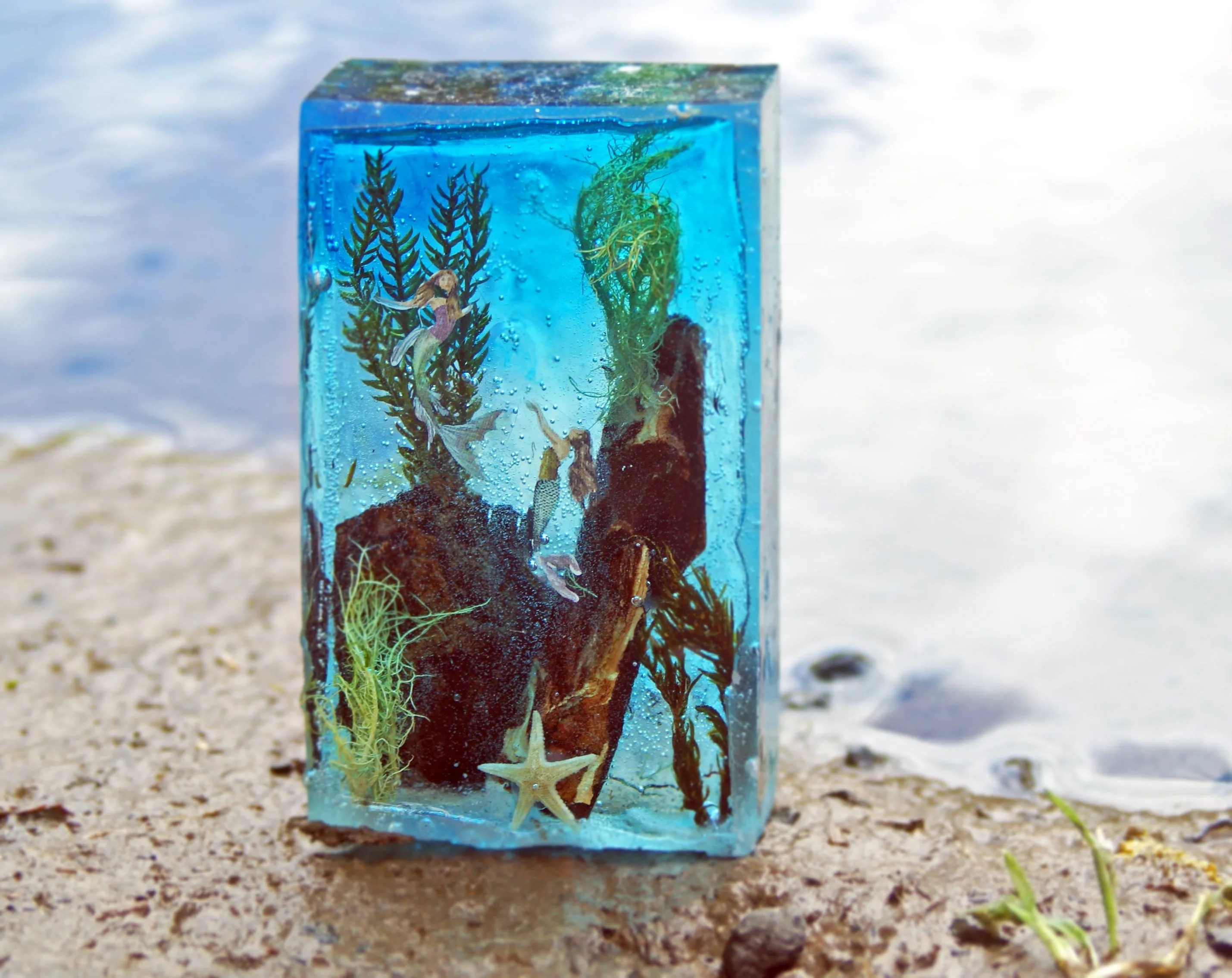 Mermaid Ocean Resin Sculpture