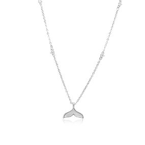 Mermaid Tail Cubic Zirconia Necklace