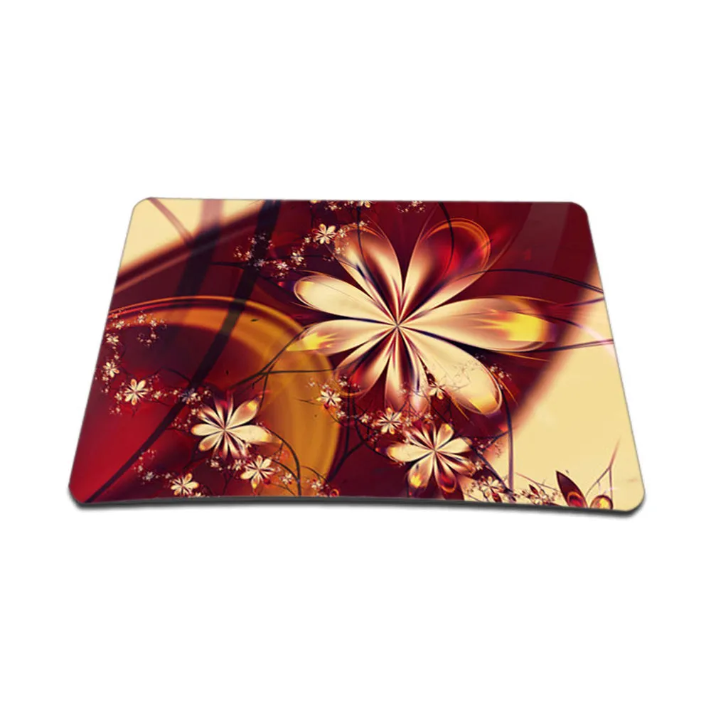 Notebook / Netbook Sleeve Carrying Case w/ Handle & Adjustable Shoulder Strap & Matching Skin & Mouse Pad – Gold Flower Floral