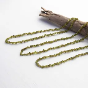 Peridot - Chip Beaded Necklace