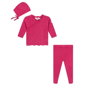 Pointelle Knit 3Pc Set