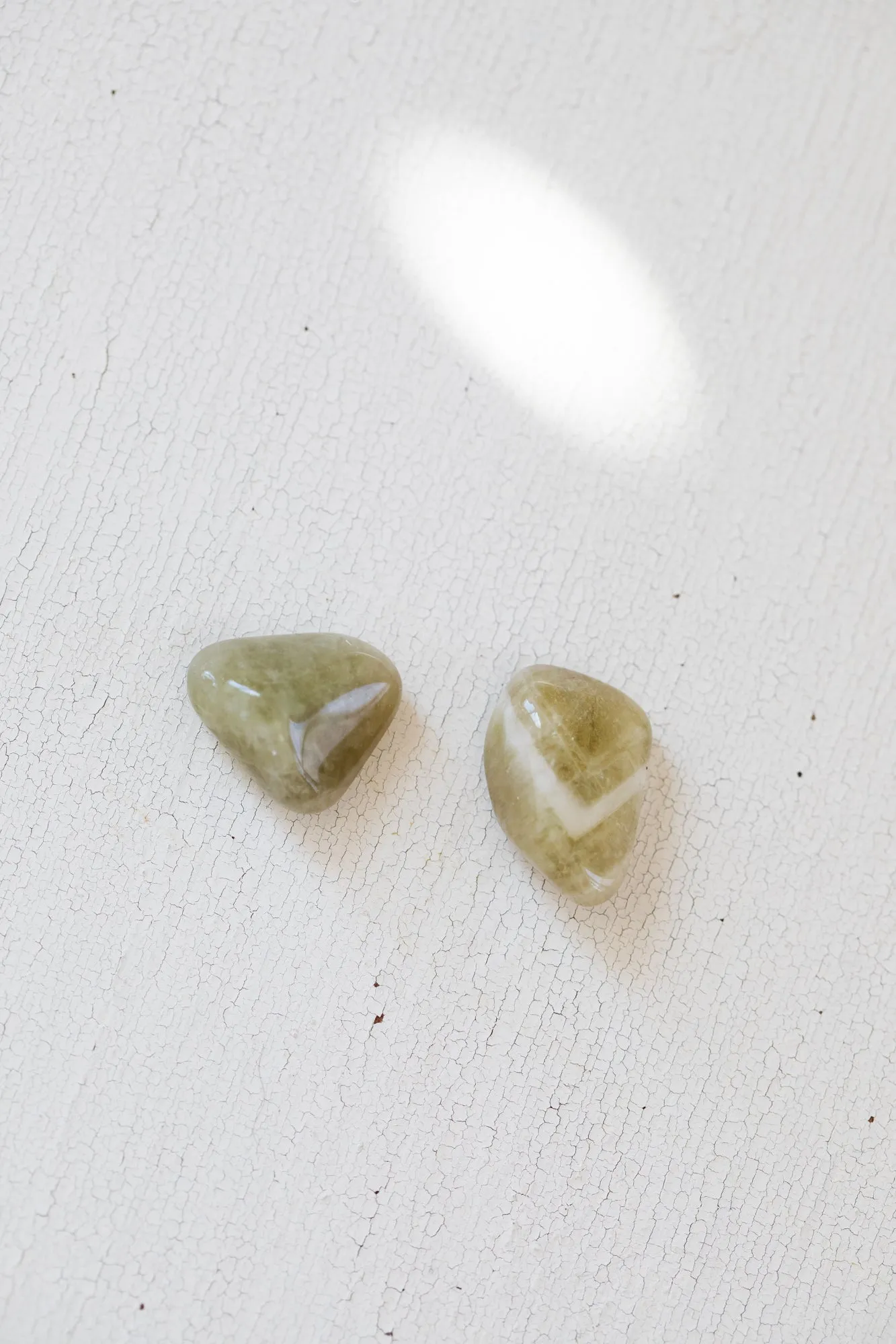 Prasiolite - Green Amethyst, Tumbled