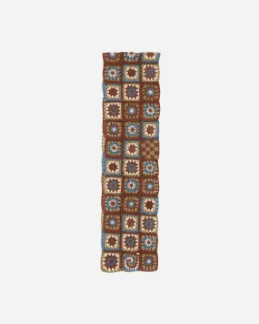 Slim Piece Scarf Brown