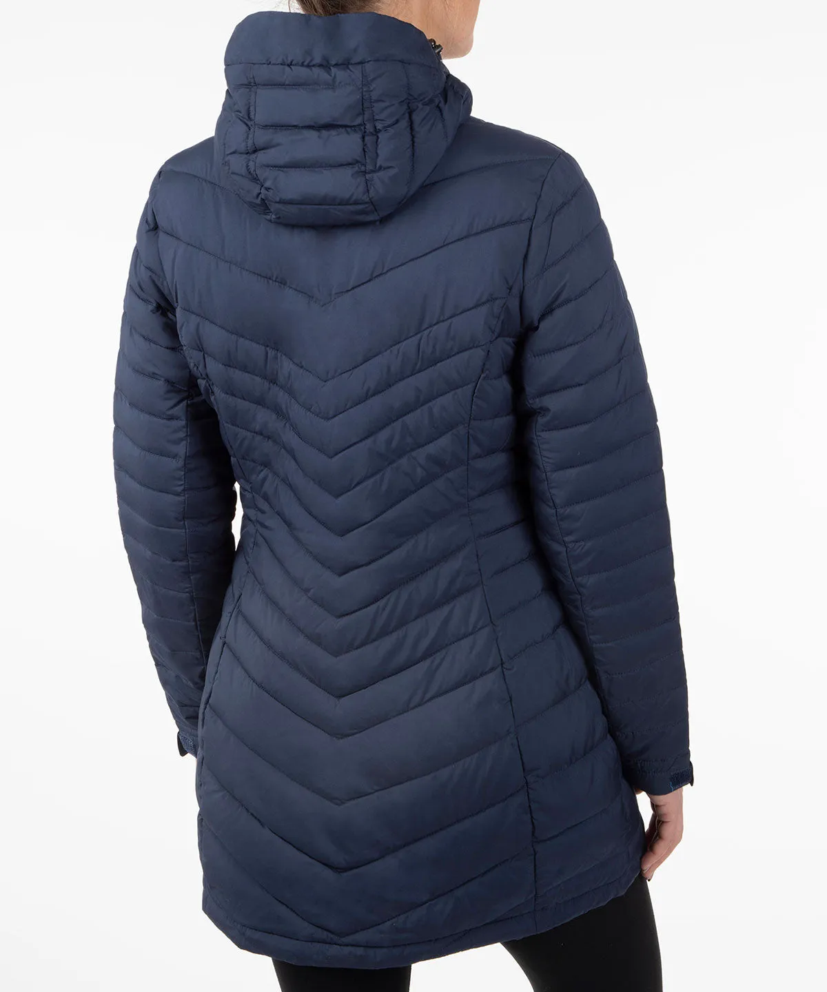 Women's Jojo Thermal Quilted Long Jacket with Hood